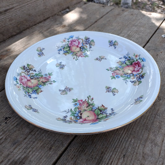 Arabia kukka/hedelmäkuvio tarjoilulautanen