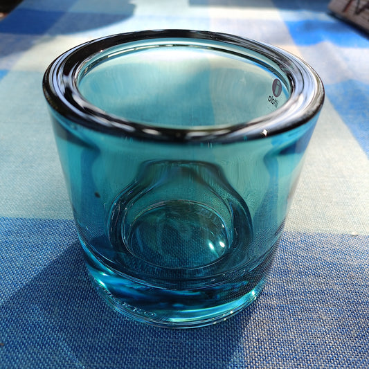 Iittala Marimekko iso Kivi kynttilälyhty 80 mm merensininen