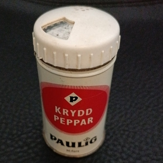 Paulig peltinen maustepurkki, maustepippuri