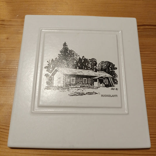 Keraaminen seinätaulu - Ruokolahti-talo