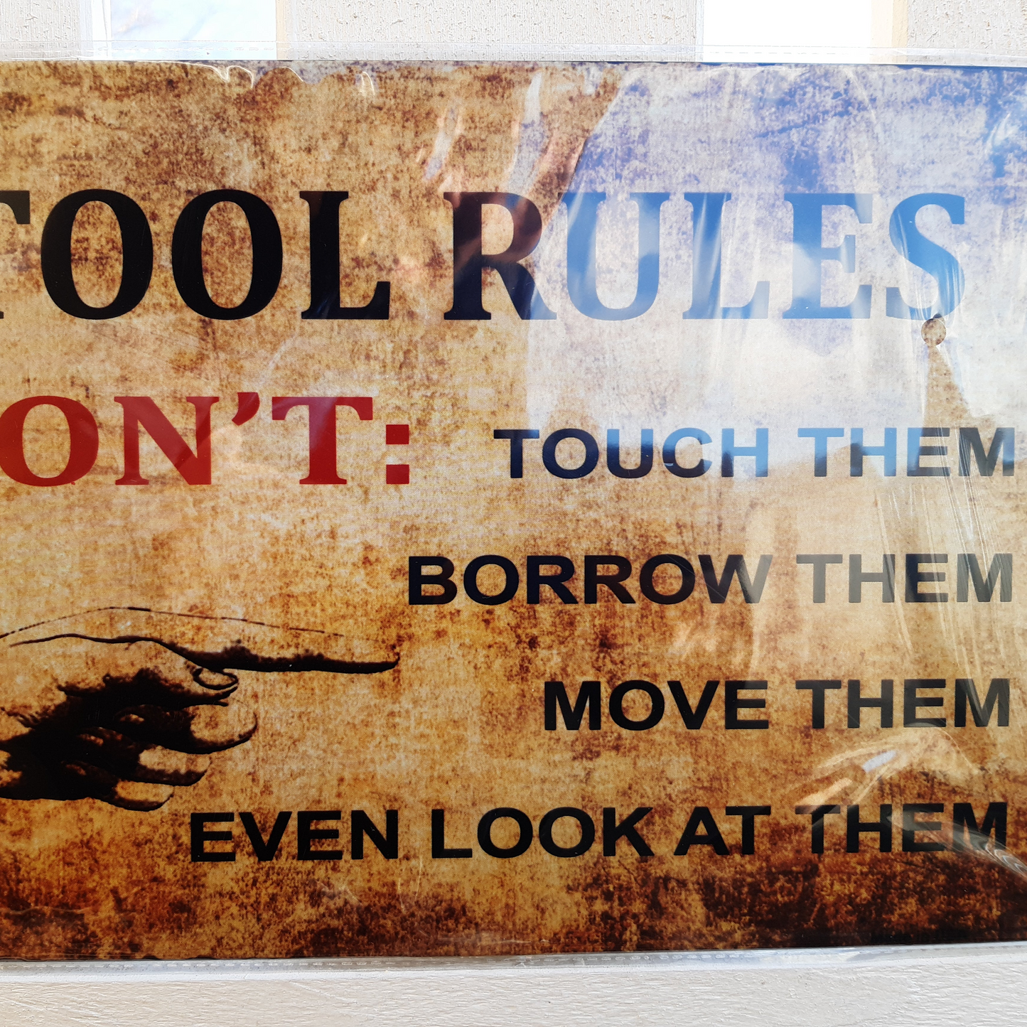 Peltikyltti TOOLS RULES