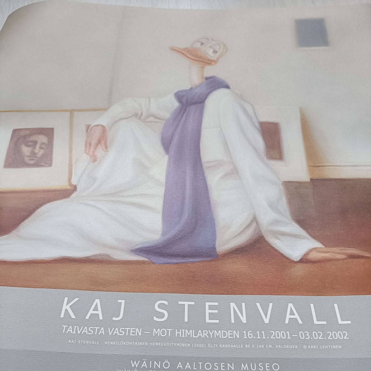 Kaj Stenvall - Taivasta vasten - näyttelyjuliste