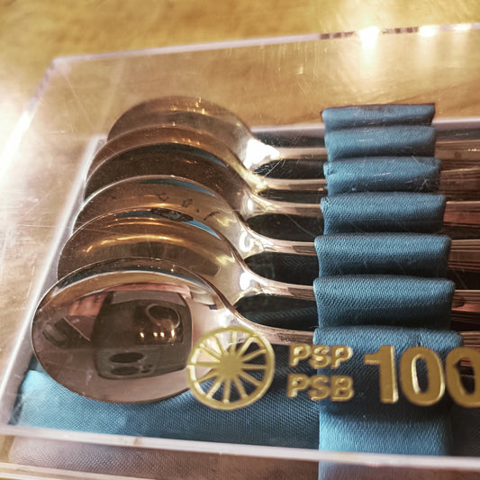 PSP 100 vuotta hopealusikat 6 kpl