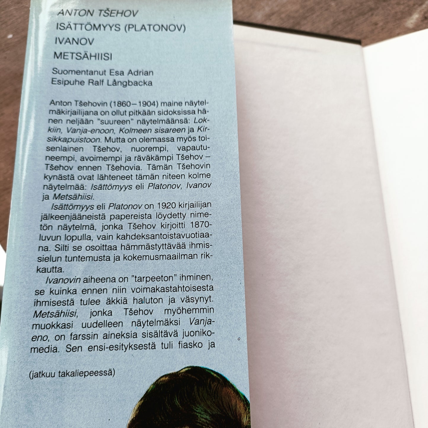 Isättömyys eli Platonov Ivanov Metsähiisi - Anton Tsehov *