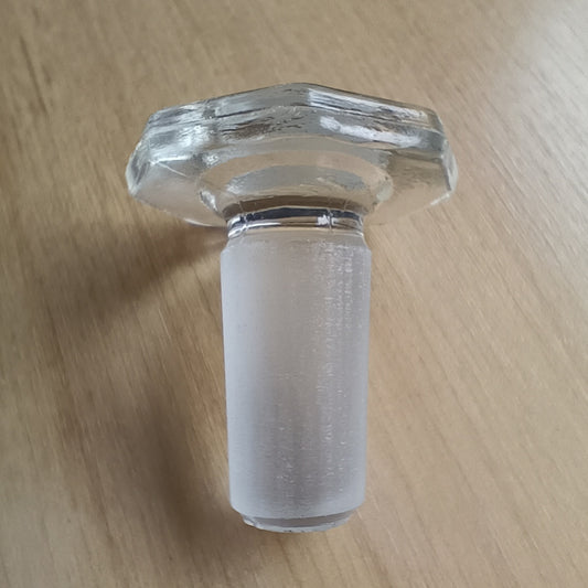 Apteekkipullon lasikorkki 14/23, kirkas