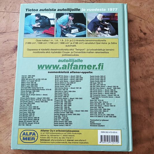 Opel Astra & Zafira 1998-2004 korjausopas