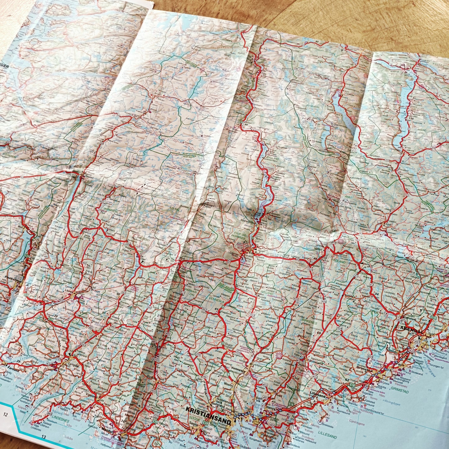 Etelä-Norjan kartta