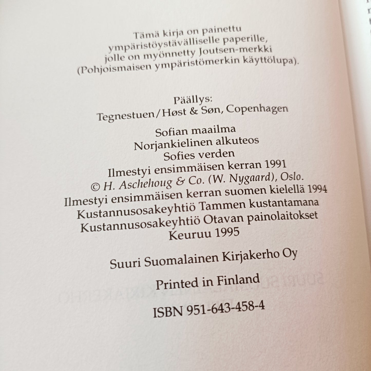 Sofian maailma - Romaani filosofian historiasta