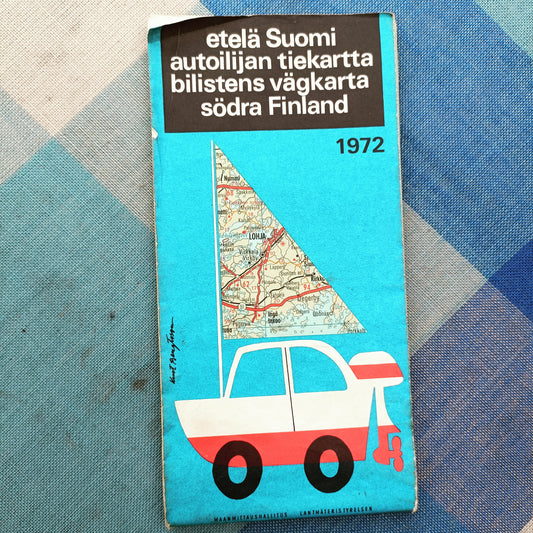 Etelä-Suomi - Autoilijan tiekartta 1972