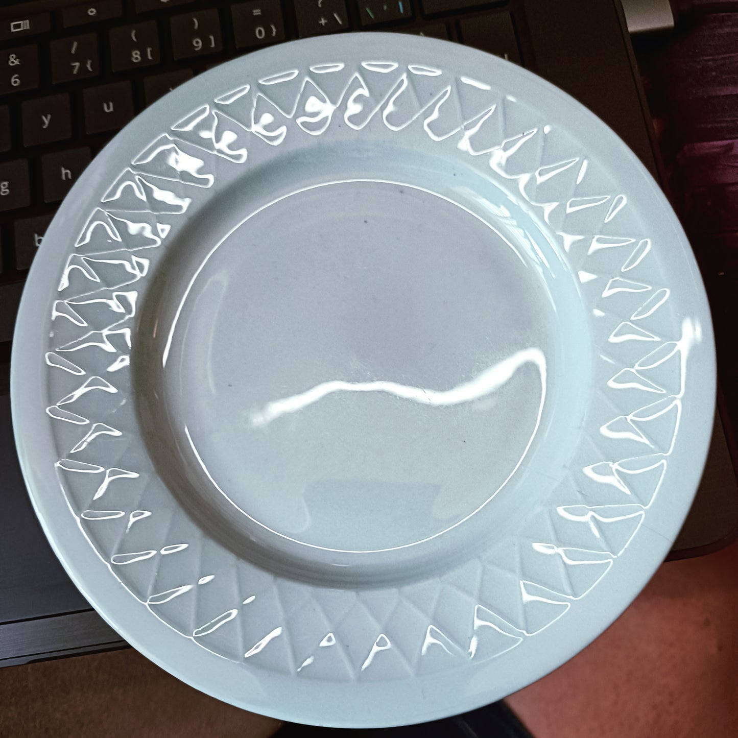 Arabia vaaleansininen lautanen 17,5 cm