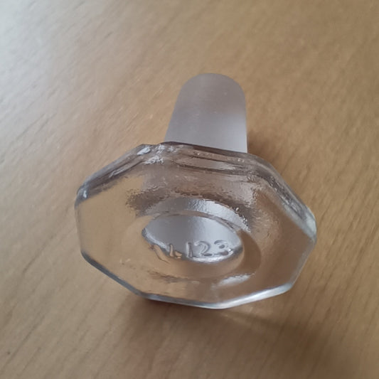 Apteekkipullon lasikorkki 14/23, kirkas