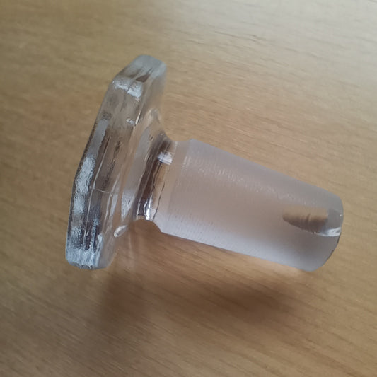 Apteekkipullon lasikorkki 14/23, kirkas