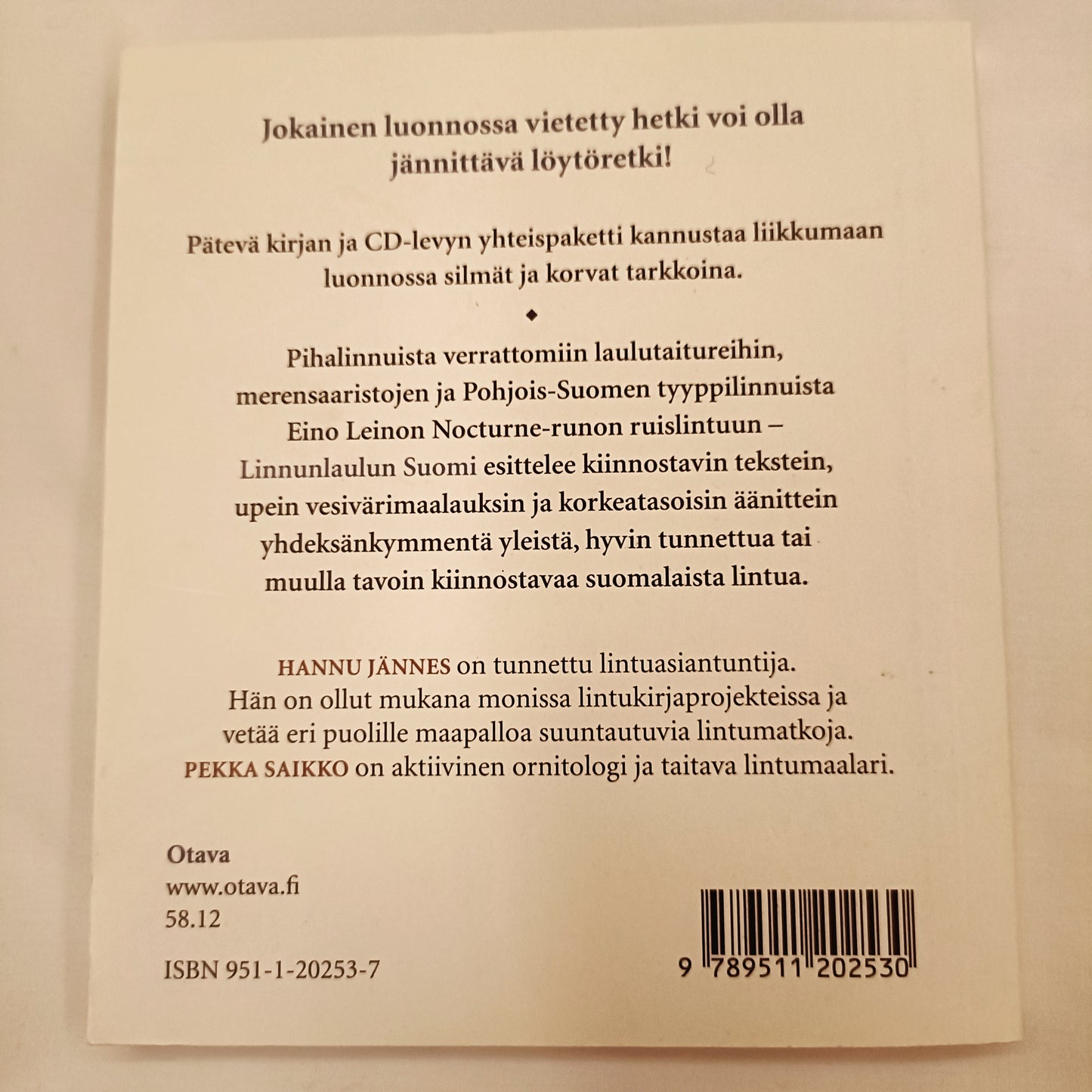 Linnunlaulun Suomi + CD