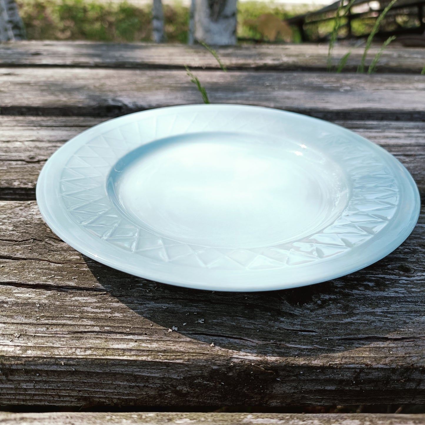 Arabia vaaleansininen lautanen 17,5 cm