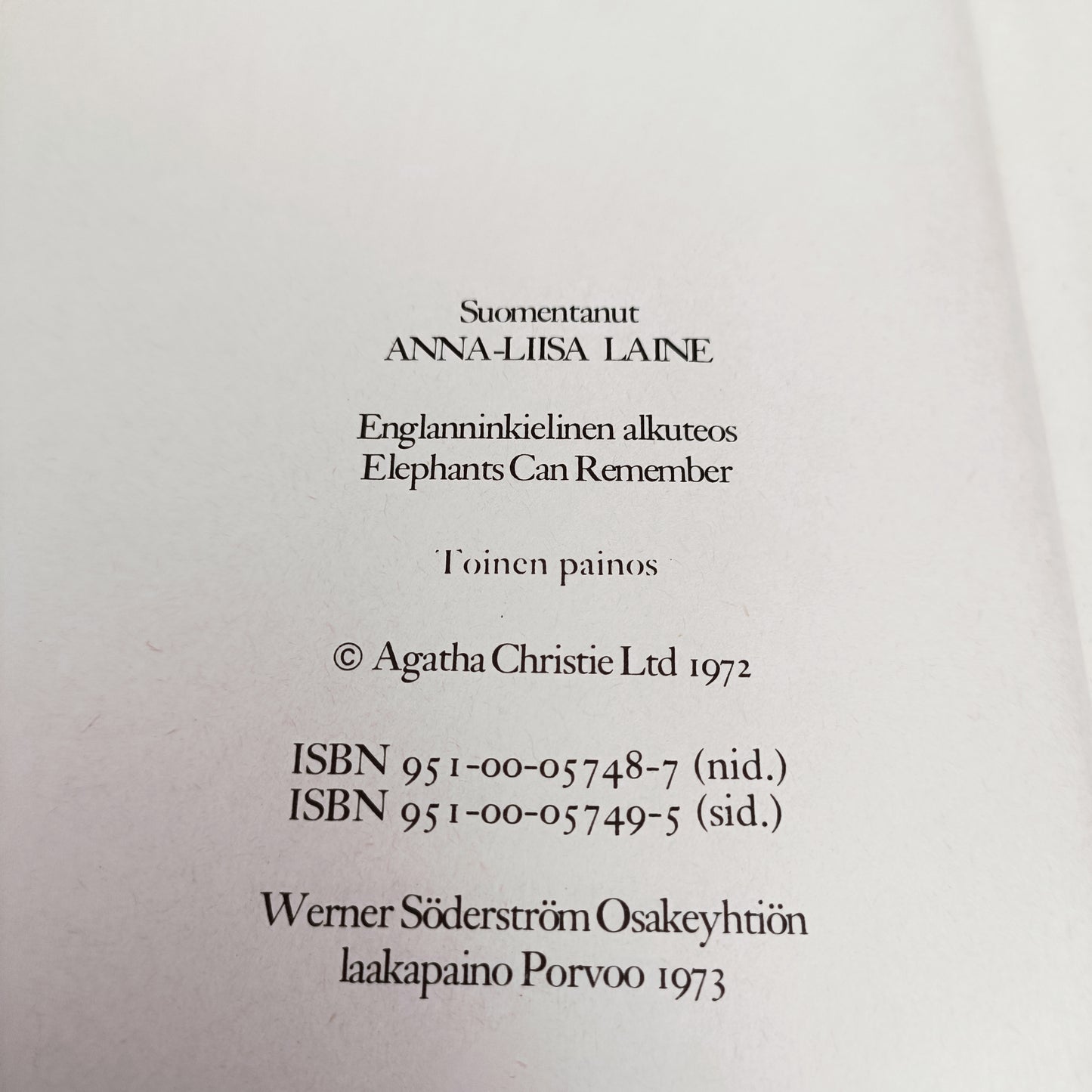 Norsun muisti - Agatha Christie