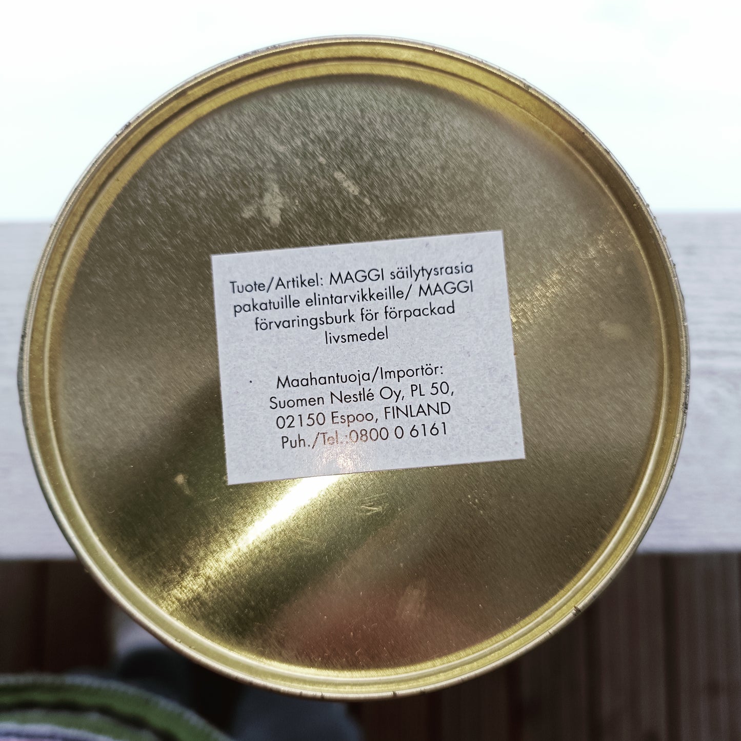 Maggi peltipurkki liemikuutioille