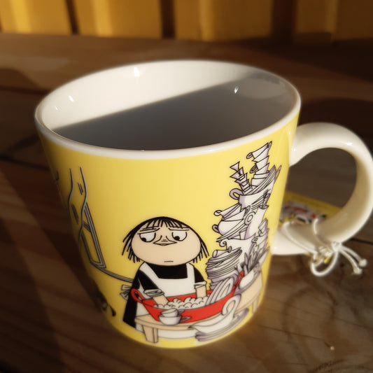 arabia muumimuki miisa keltainen 75-vuotis juhlamuki