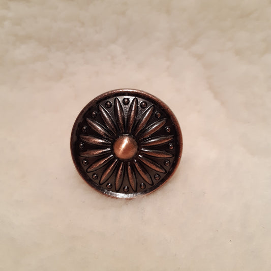 metallinen lipaston nuppi - kuparinvärinen