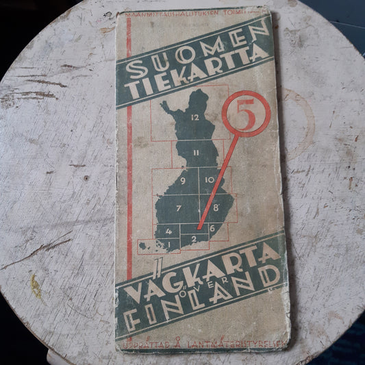 suomen tiekartta 5 - 1945