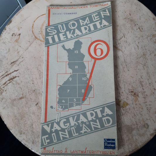 suomen tiekartta 6 - 1945