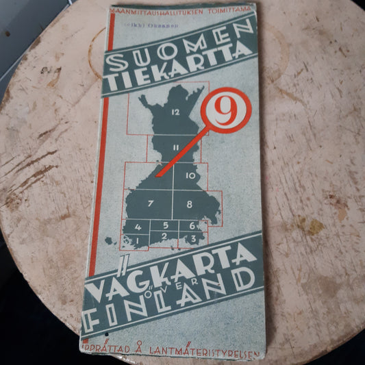 suomen tiekartta 9 - 1940