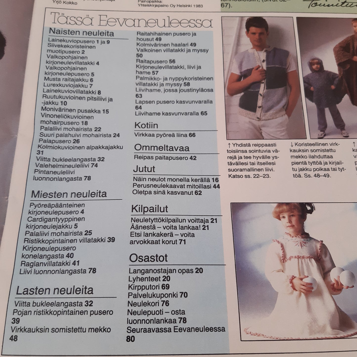 eeva neule n:o 2 1983 - käsityölehti