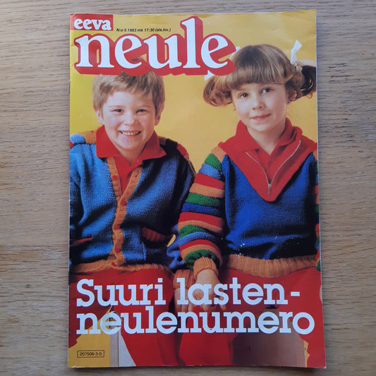 eeva neule n:o 5 1983 - suuri lastenneulenumero - käsityölehti