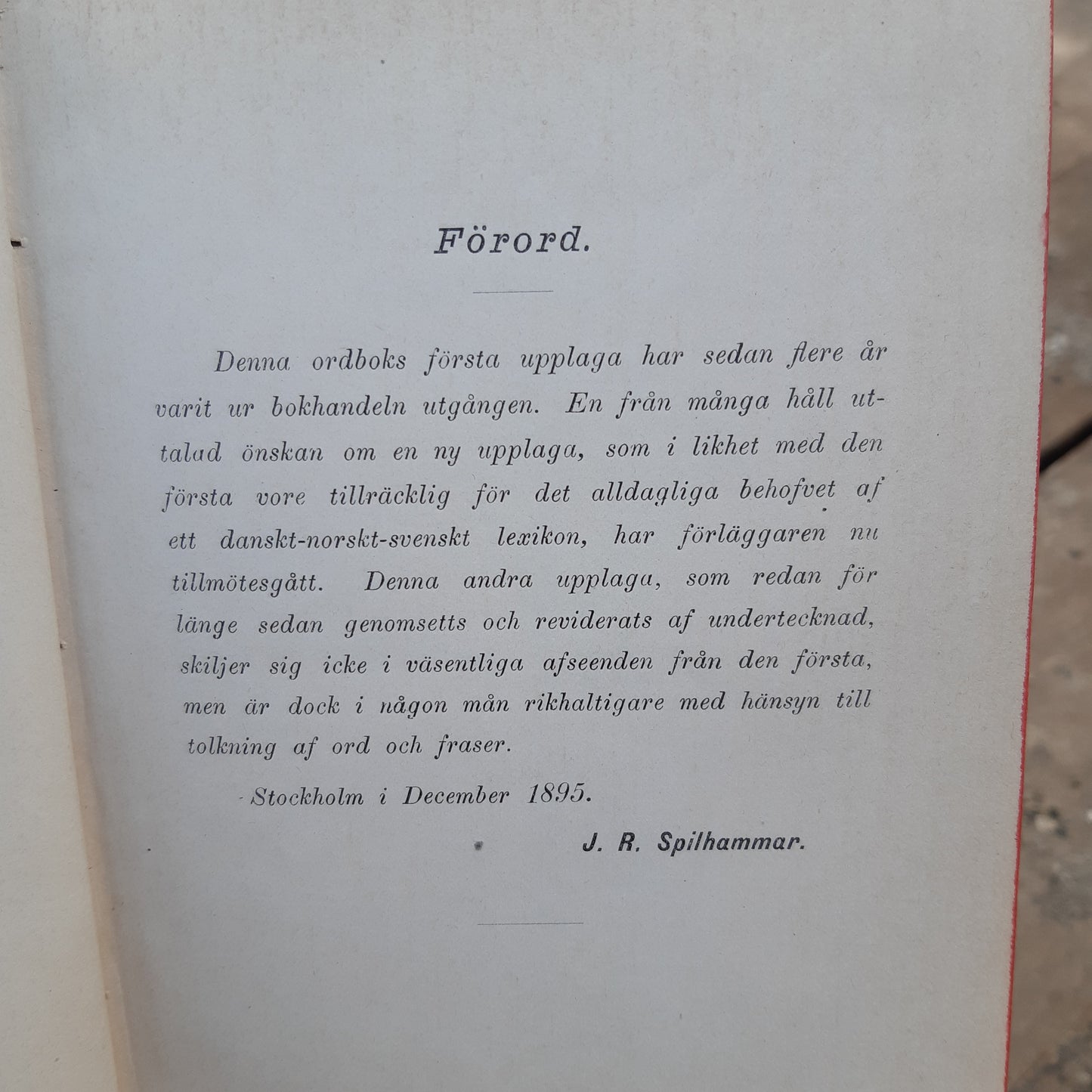 dansk-norsk och svensk ordbok - a.f. dalin - vuodelta 1895