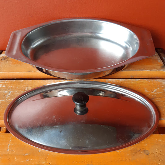 h & co sorsakoski teräsvuoka kannella