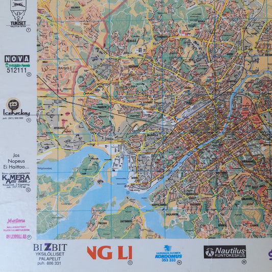 mainospalapeli salkussa