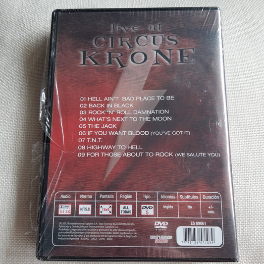 ac/dc live at circus krone - dvd
