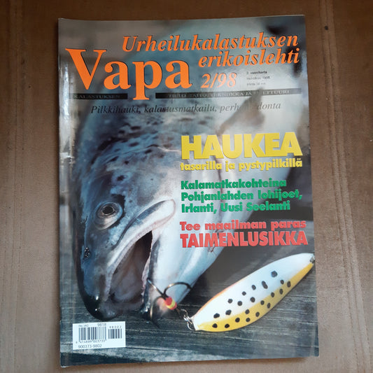 vapa 2/98 - urheilukalastuksen erikoislehti