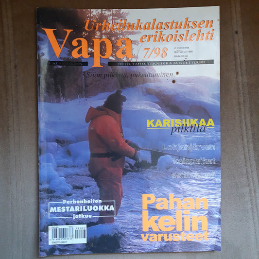 vapa 7/98 - urheilukalastuksen erikoislehti