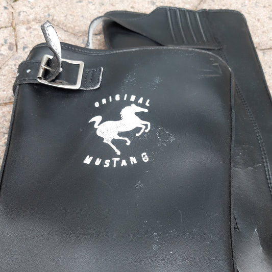 mustang nahkaiset ajosaappaat koko 4