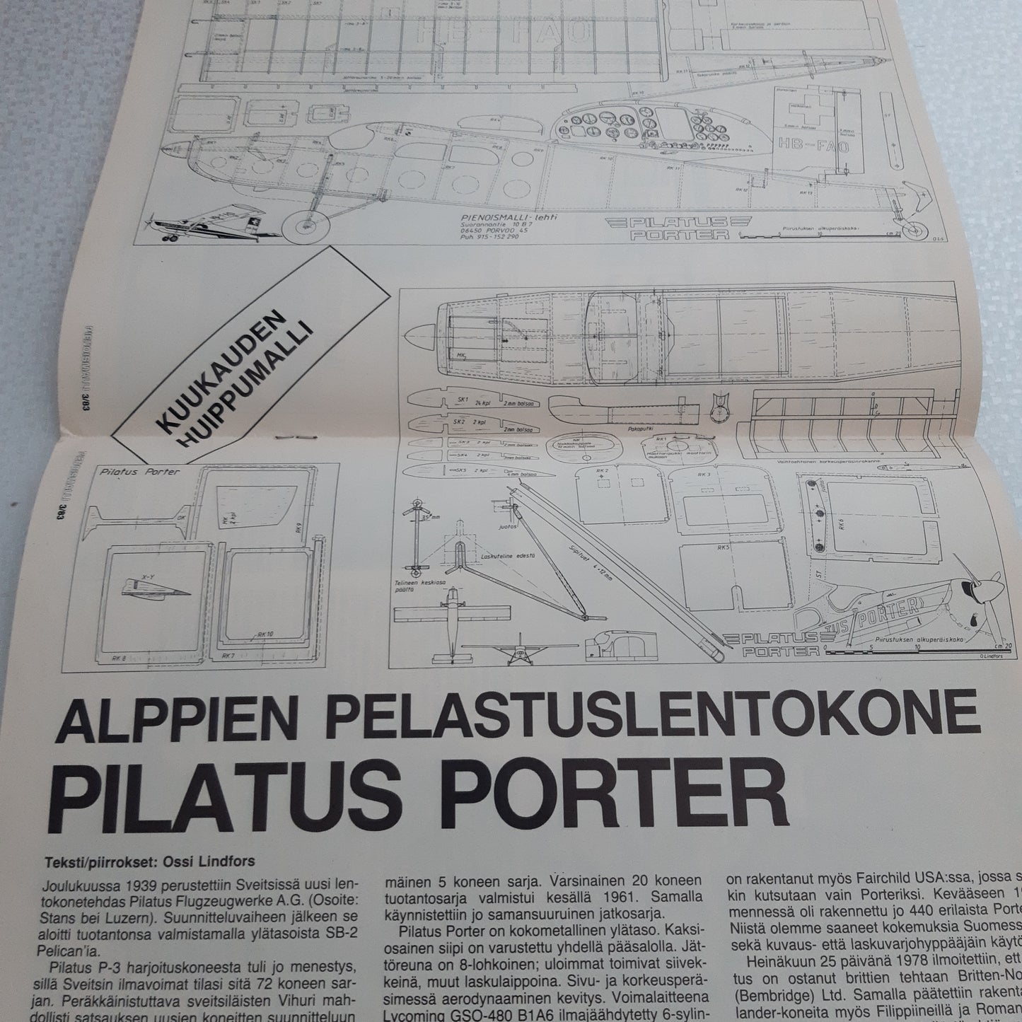 pienoismalli numero 3 1983 - harrastelehti