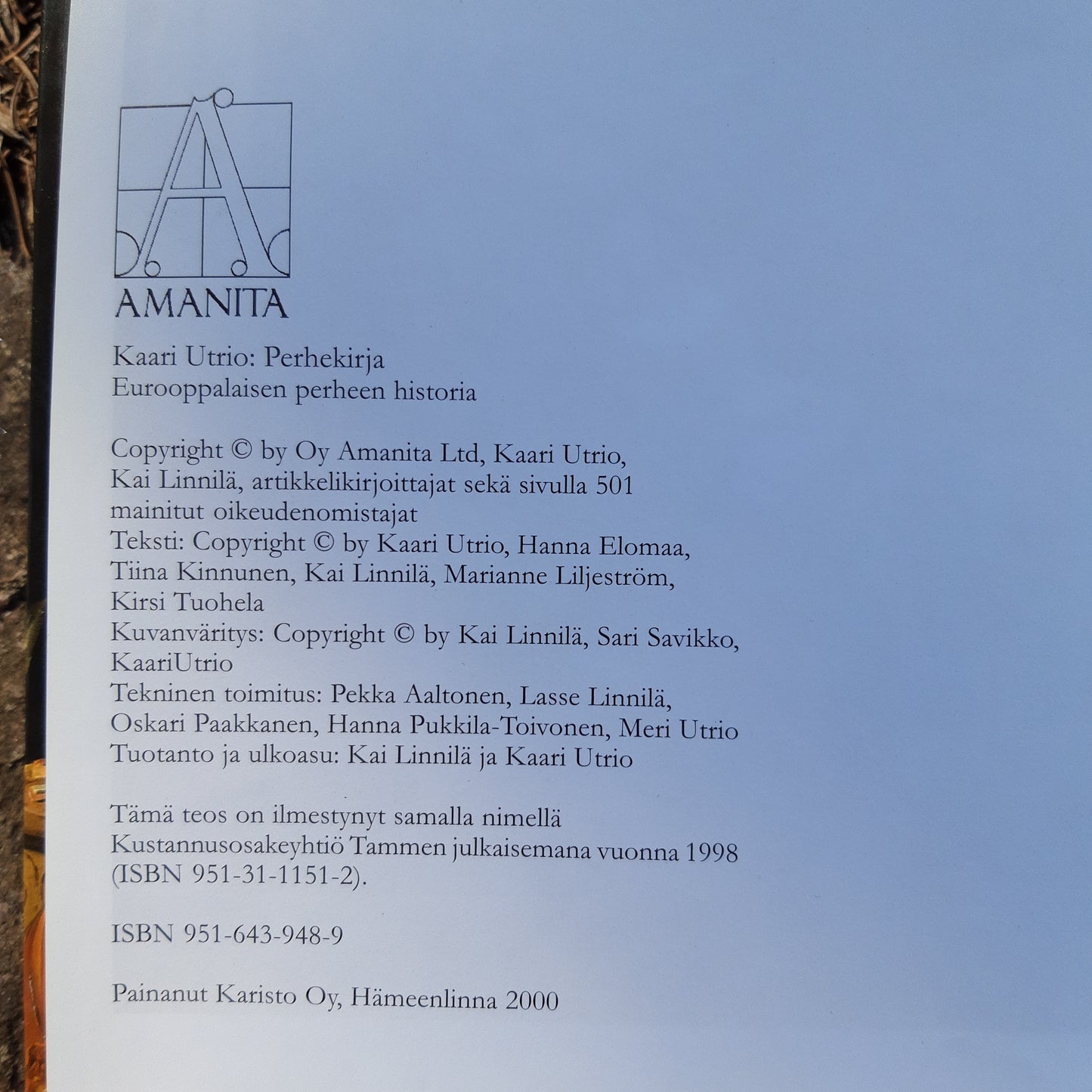 perhekirja - kaari utrio