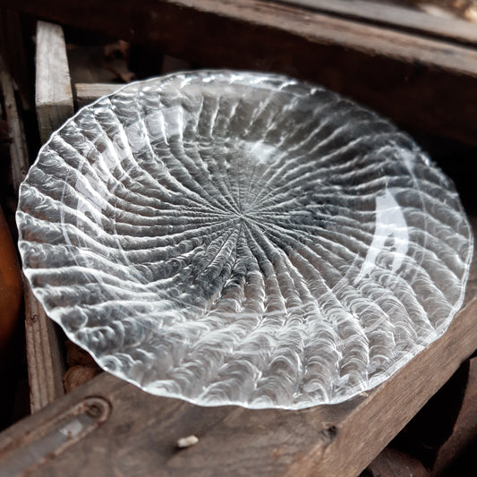 Riihimäen lasi Tupru lautanen 17,5 cm