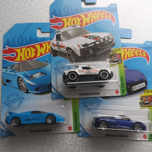 Hot Wheels HW Exotics kolmen auton setti