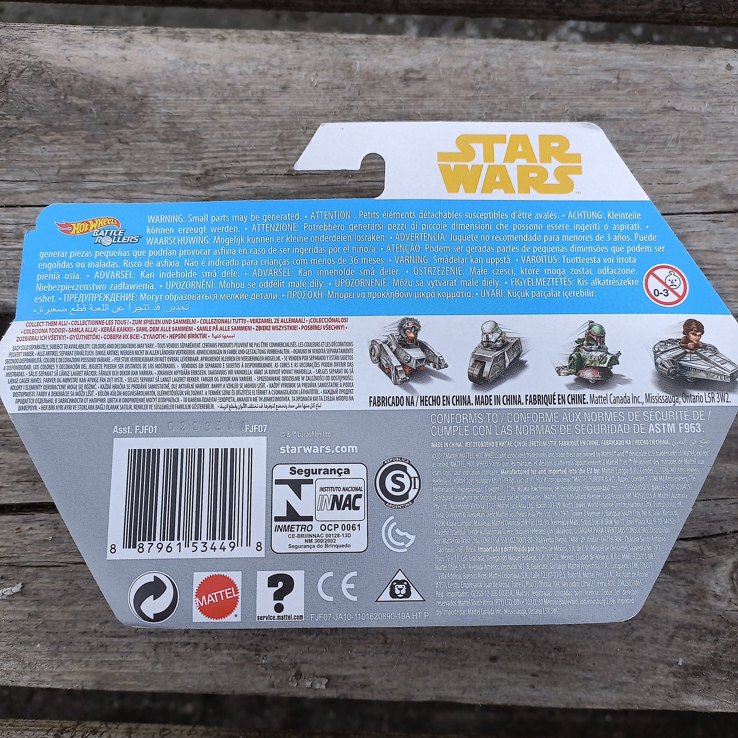 Hot Wheels Star Wars Battle Rollers - Chewbacca ja Tie Fighter Pilot