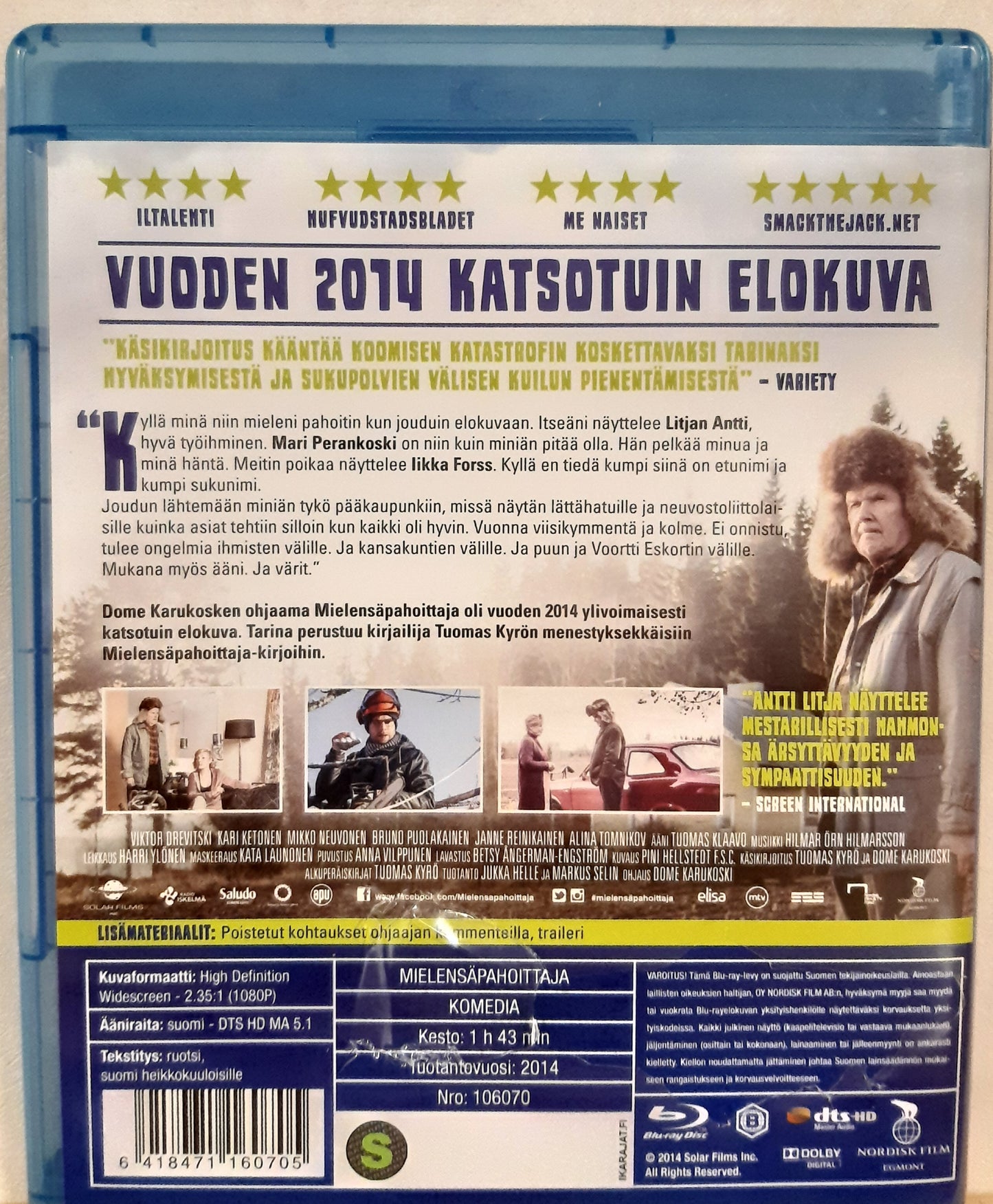 mielensäpahoittaja - blu-ray