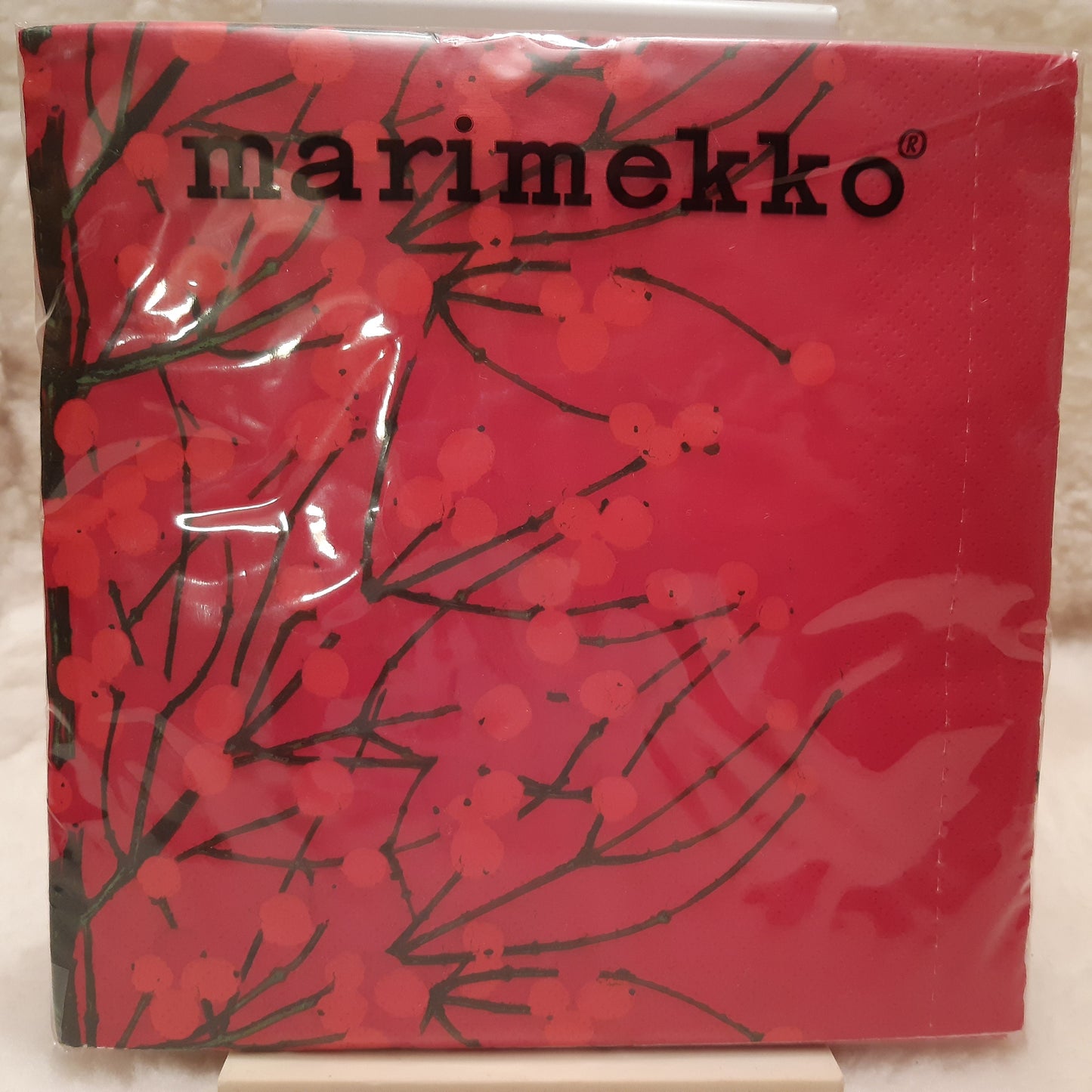 marimekko lumimarja-servetti