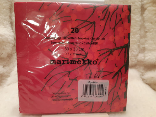 marimekko lumimarja-servetti