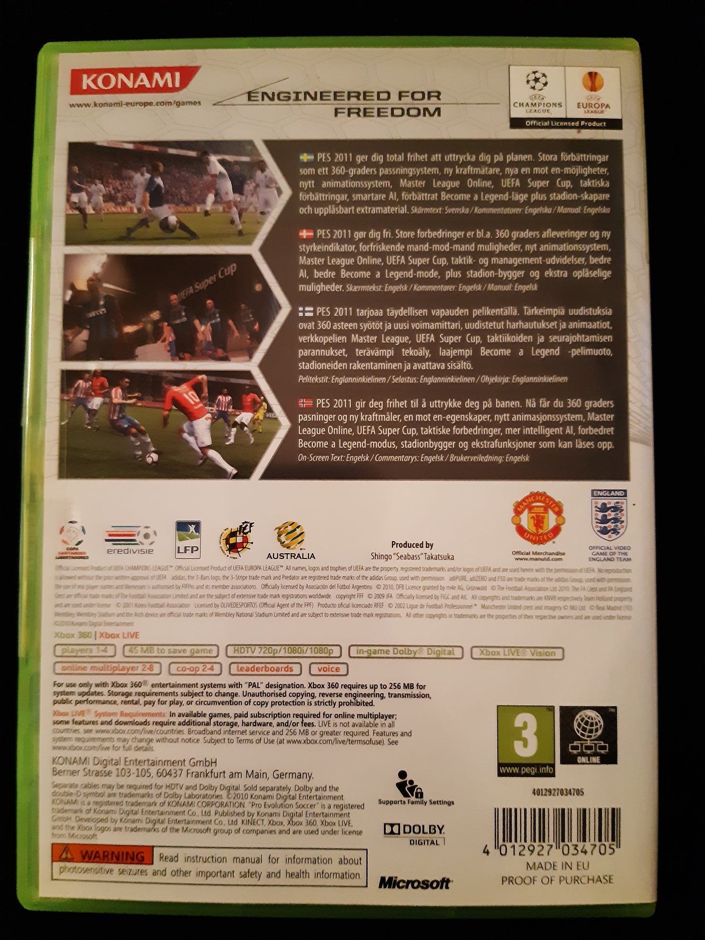 pes 2011 - xbox 360
