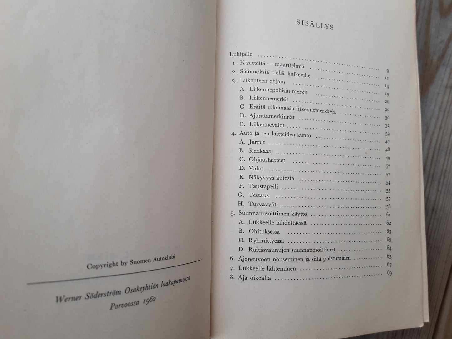 hyvä autoilija vuodelta 1962