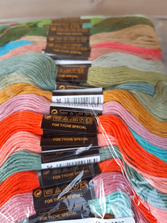 kirjontalankoja 200 kpl eri värejä