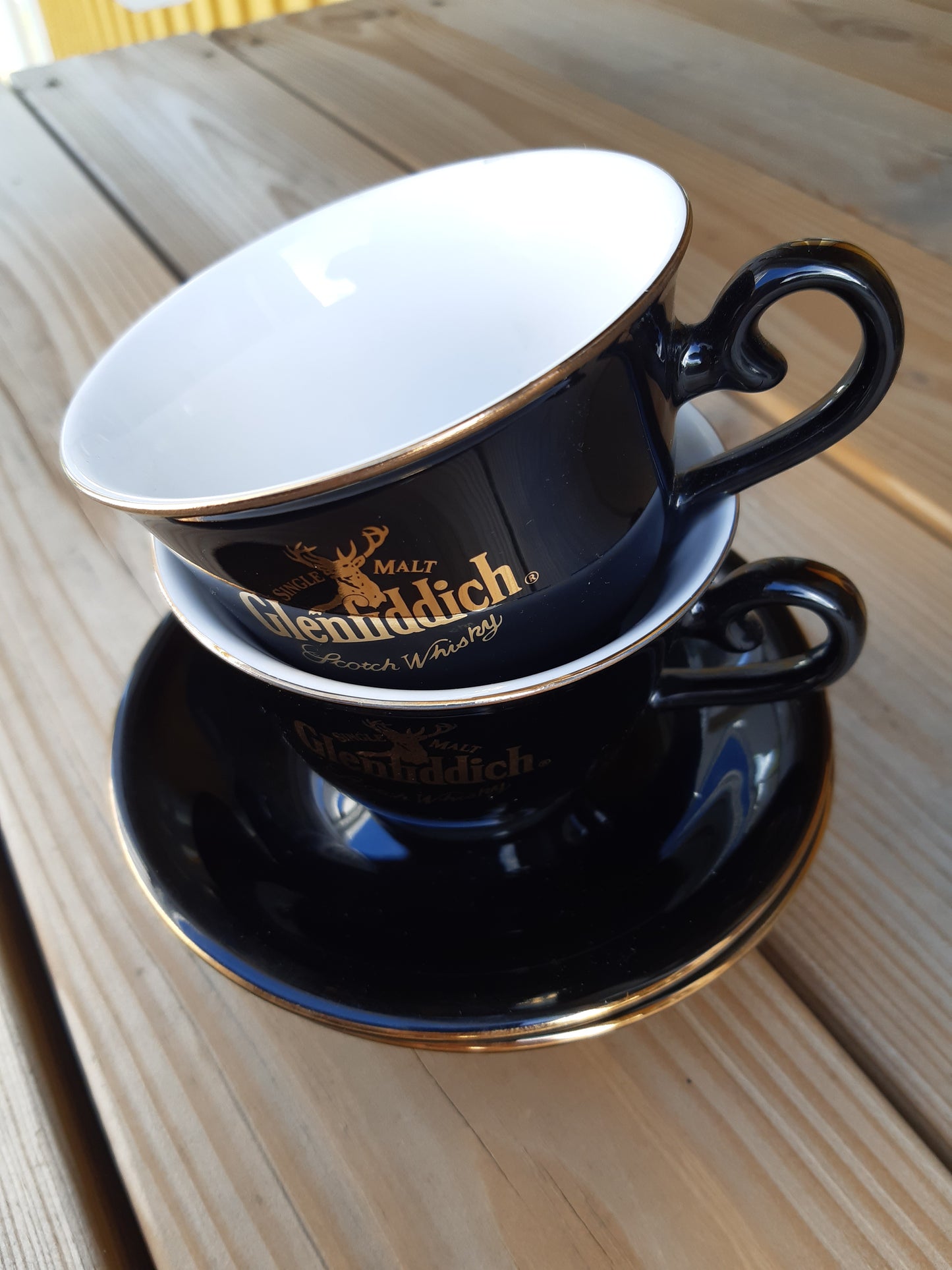 glenfiddich kahvikuppi + aluslautanen