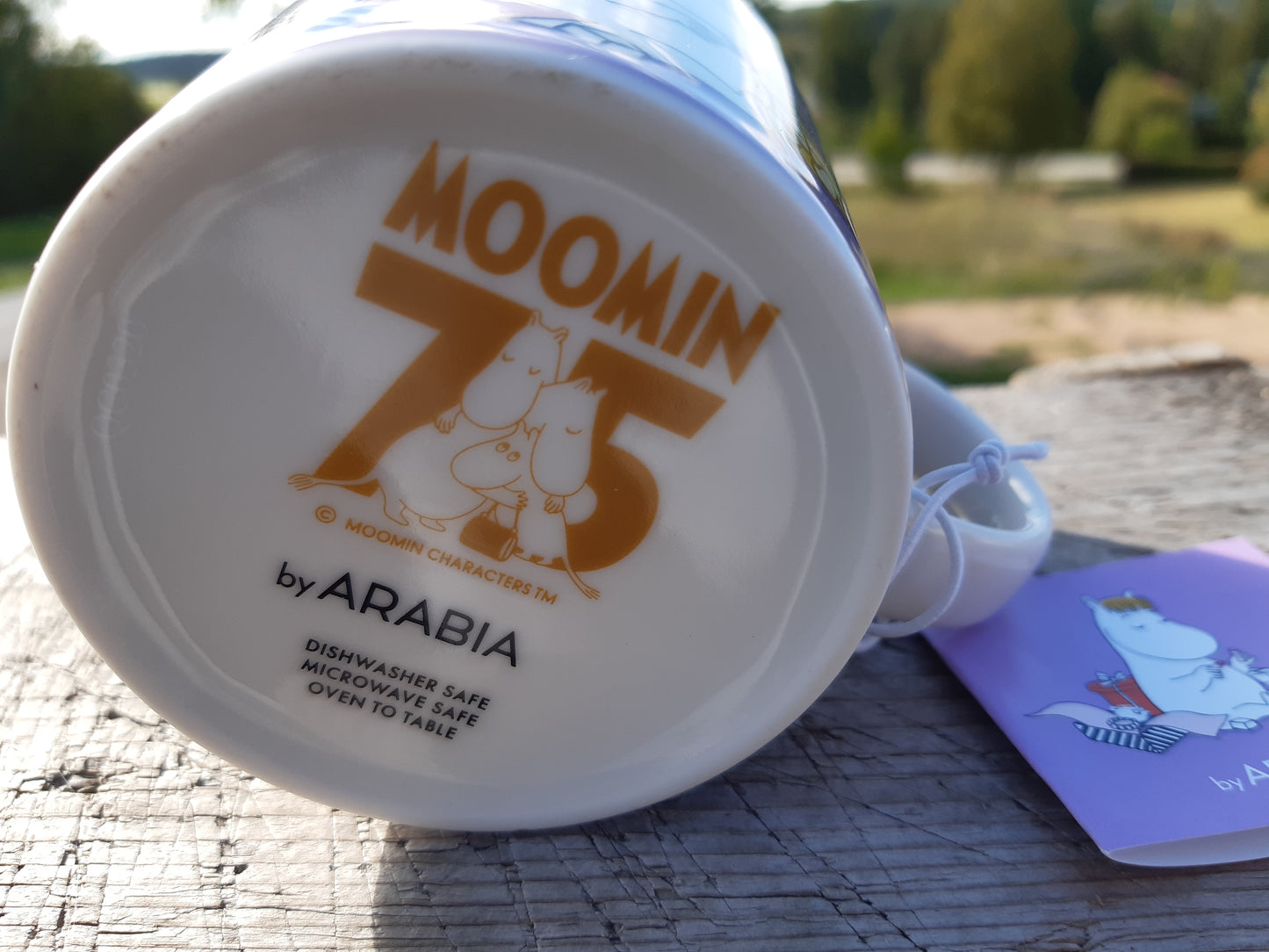 arabia muumimuki niiskuneiti liila 75-vuotis juhlamuki