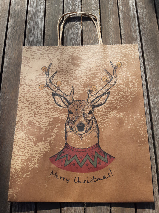 joulukassi poro 32 x 26 cm