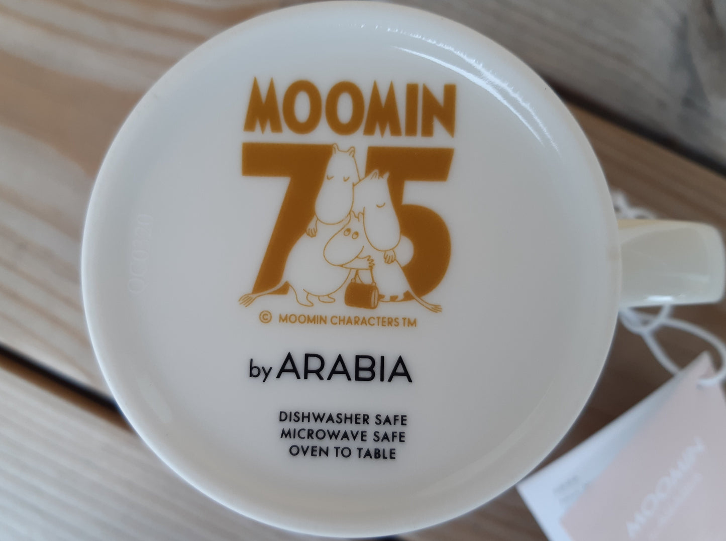 arabia muumimuki ninni puuteri 75-vuotis juhlamuki