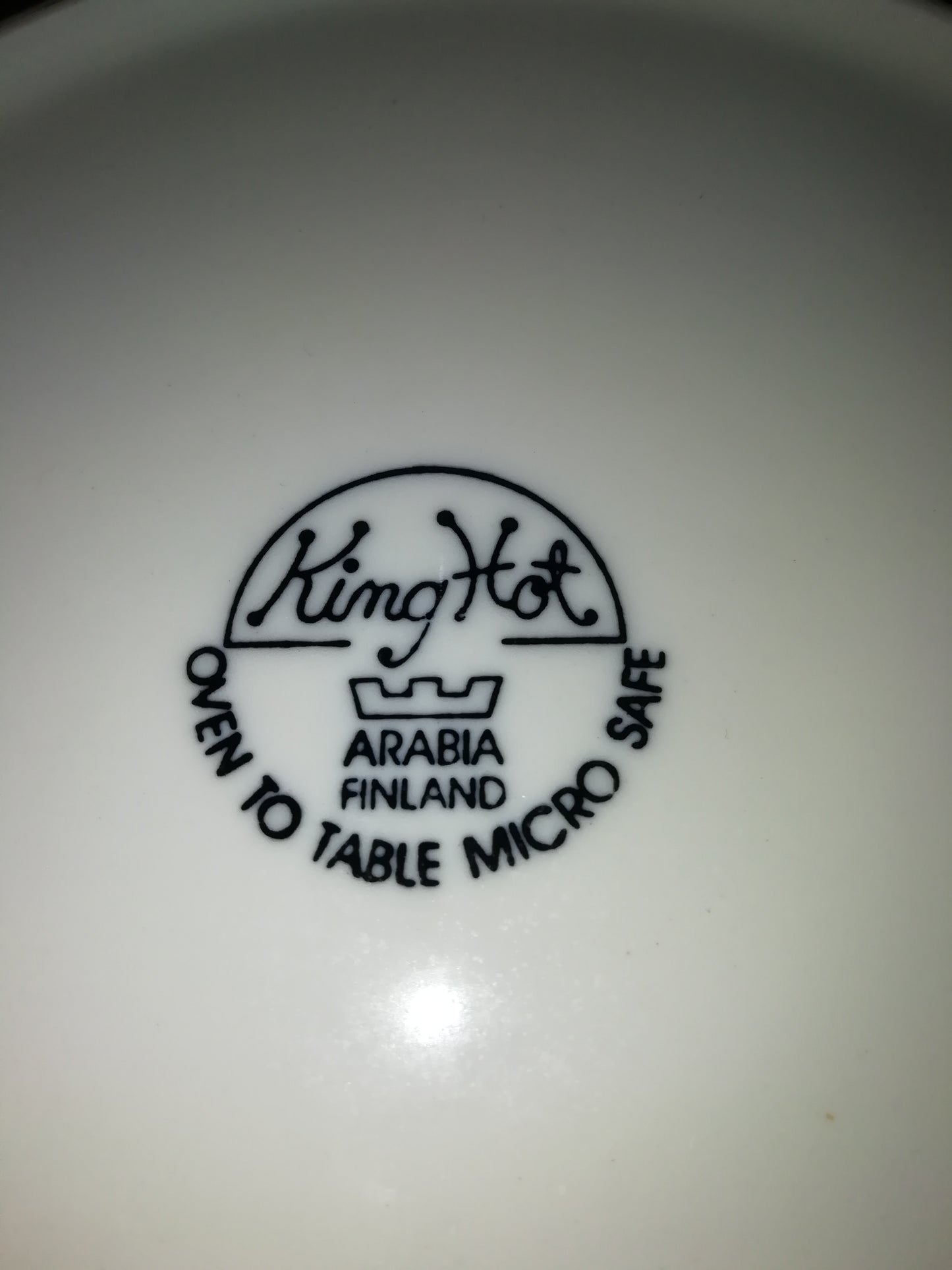 arabia king hot lautanen